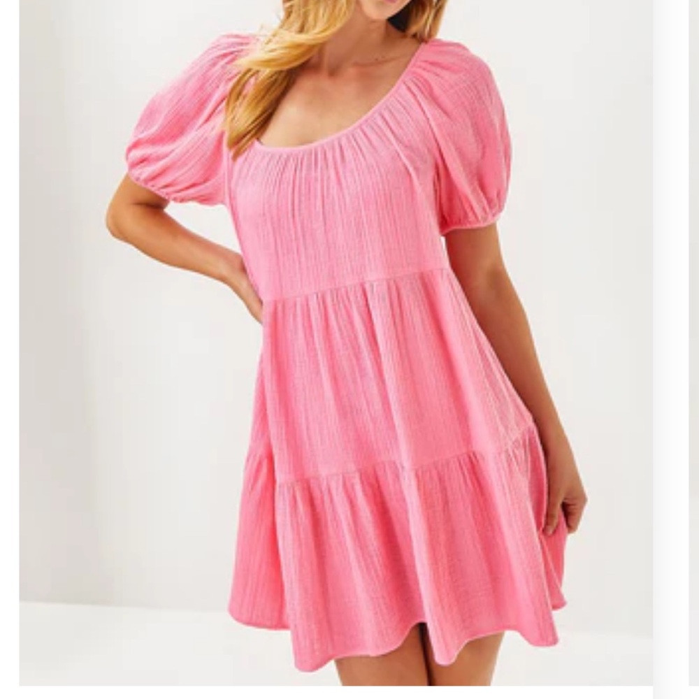 Lilly Pulitzer Zemini Coverup dress Rousseau Pink size small